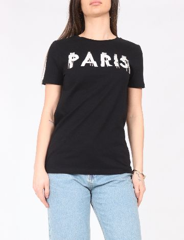 Tricou River Island, negru