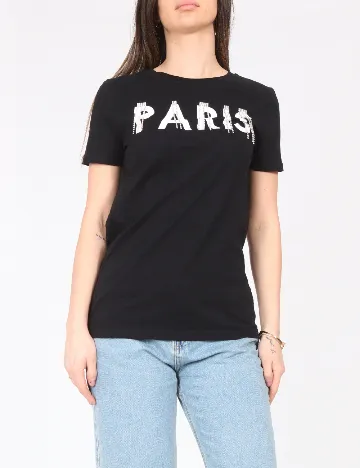 Tricou River Island, negru