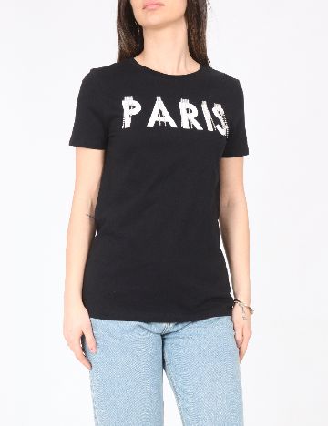 Tricou River Island, negru