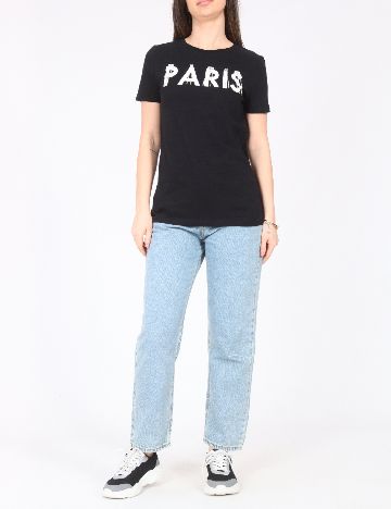 Tricou River Island, negru