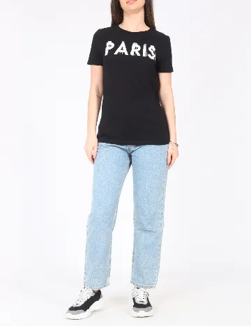 Tricou River Island, negru