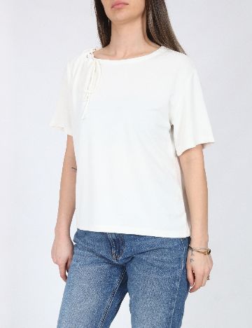 Tricou River Island, alb