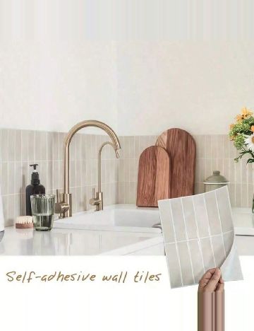 Set placi autocolante, 30 bucati SHEIN, bej