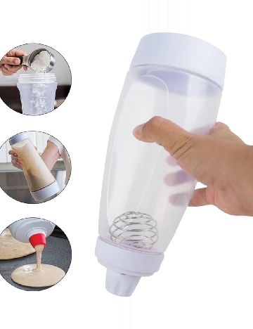 Sticla dispenser aluat de clatite SHEIN, alb