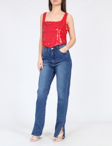 Top River Island, rosu