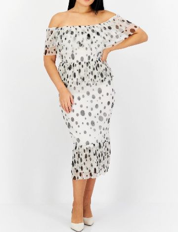 Rochie medie River Island, alb