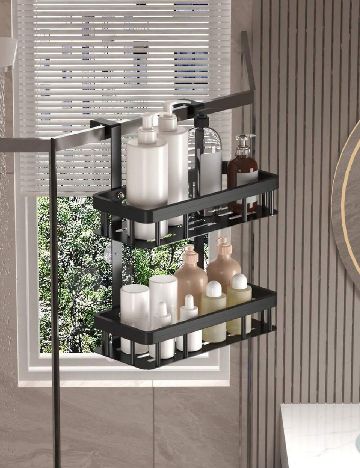 Suport de depozitare pentru baie SHEIN, negru