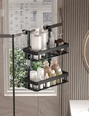 Suport de depozitare pentru baie SHEIN, negru