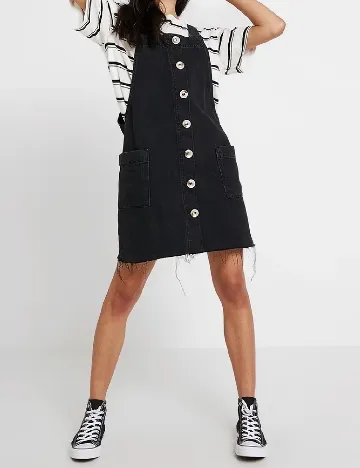 Sarafan River Island, negru