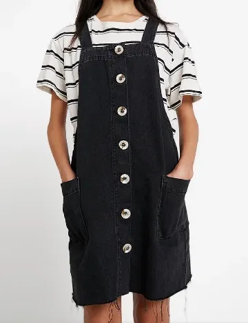 Sarafan River Island, negru