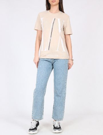 Tricou River Island, crem
