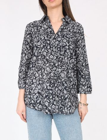 Camasa River Island, negru/alb