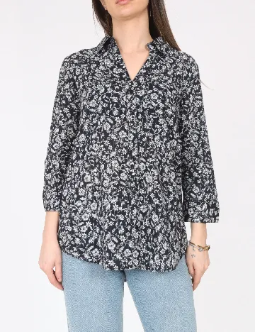 Camasa River Island, negru/alb