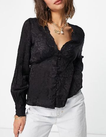 Camasa River Island, negru