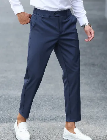 Pantaloni SHEIN, bleumarin