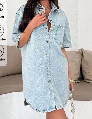 Rochie scurta SHEIN, albastru