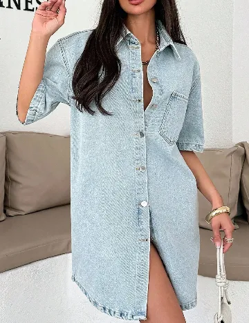 Rochie scurta SHEIN, albastru