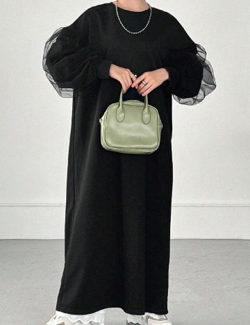 Rochie lunga Friful, negru