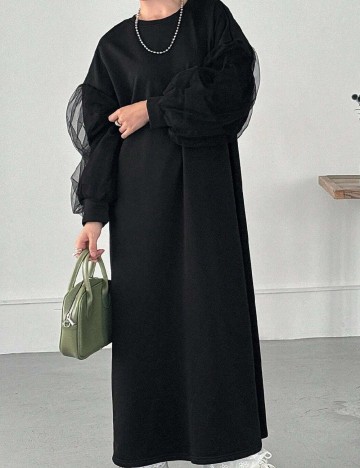 Rochie lunga Friful, negru