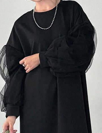 Rochie lunga Friful, negru