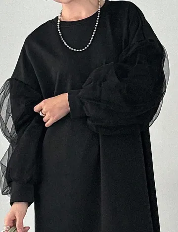 Rochie lunga Friful, negru