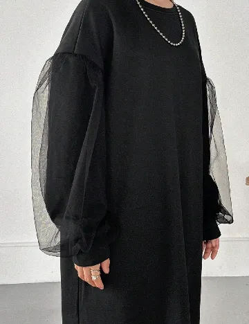 Rochie lunga Friful, negru