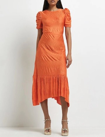 Rochie medie River Island, portocaliu