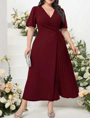 Rochie lunga SHEIN CURVE, rosu