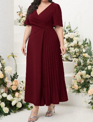 Rochie lunga SHEIN CURVE, rosu