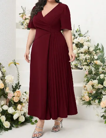 Rochie lunga SHEIN CURVE, rosu