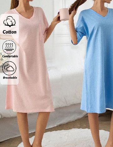 Set Rochii 2 bucati SHEIN, roz/albastru