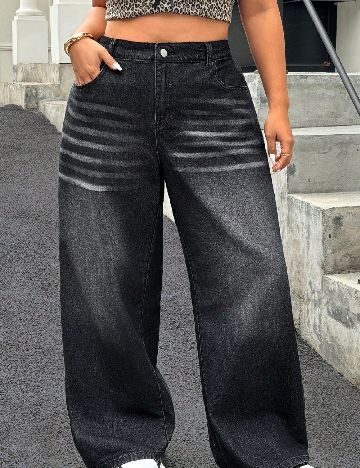 Blugi SHEIN CURVE, negru