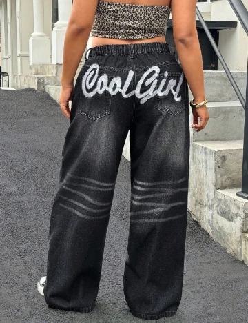 Blugi SHEIN CURVE, negru