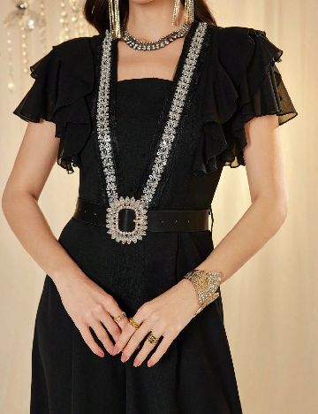 Salopeta SHEIN, negru