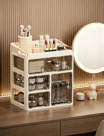 Organizator makeup SHEIN, crem