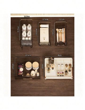 Organizator makeup SHEIN, crem