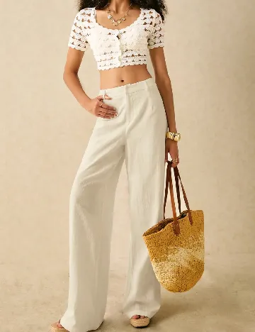 Pantaloni SHEIN, crem