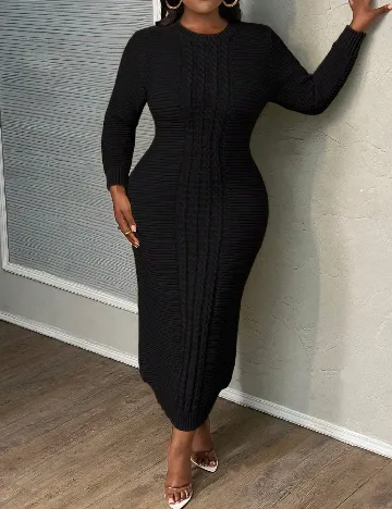 Rochie lunga SHEIN CURVE, negru