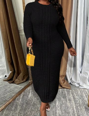 Rochie lunga SHEIN CURVE, negru