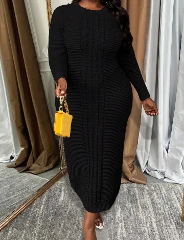 Rochie lunga SHEIN CURVE, negru