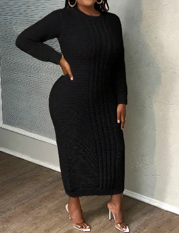 Rochie lunga SHEIN CURVE, negru