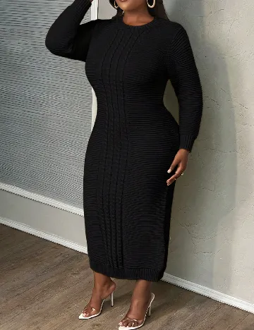 Rochie lunga SHEIN CURVE, negru