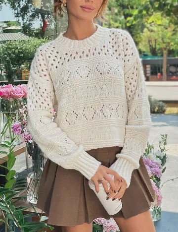 Pulover SHEIN, crem
