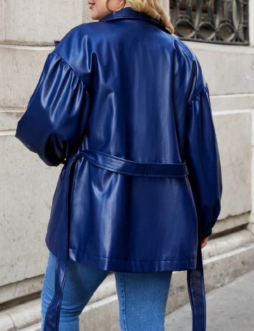 Jacheta SHEIN CURVE, albastru