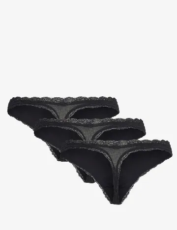 Set chiloti 3 perechi LINDEX, negru