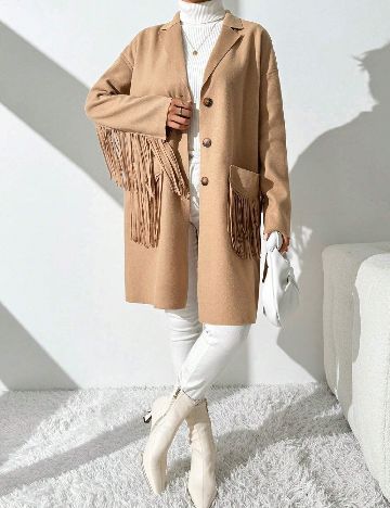 Palton SHEIN, maro deschis