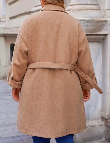 Palton SHEIN CURVE, maro