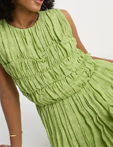 Rochie medie ASOS, verde