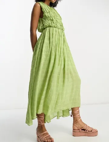Rochie medie ASOS, verde