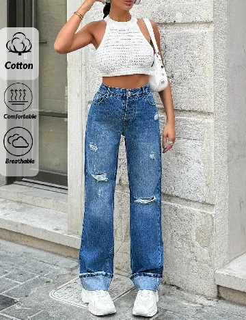 Blugi SHEIN, albastru